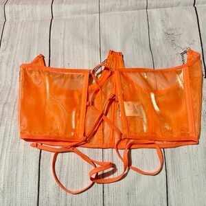 Orange Women's corset
